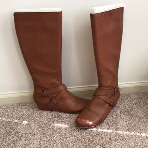 Crown Vintage Light Brown Leather Boots